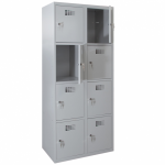 Axess industries vestiaire multicases 4 cases superpos�es couleurs - larg. 300 mm nbre de. . .