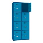 Axess industries vestiaire multicases 4 cases superpos�es couleurs - larg. 400 mm nbre de. . .
