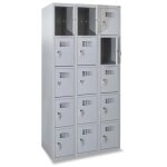 Axess industries vestiaire multicases 5 cases superpos�es couleurs - larg. 400 mm nbre de. . .