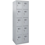Axess industries vestiaire multicases 5 cases superposes - larg. 300 mm nbre de colonnes 2. . .