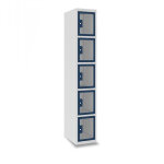 Axess industries vestiaire multicases 5 cases superpos�es plexi - larg. 300 mm nbre de. . .