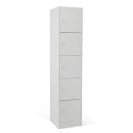 Axess industries vestiaire multicases 5 cases superpos�es standard - larg. 400 mm fermeture. . .