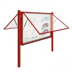 Axess industries vitrine d'ext�rieur double face - epaisseur 75 mm structure peinte . . .