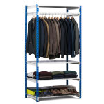 Axess industries rayonnage porte - cintres avec tagres module suivant long. axe - axes. . .