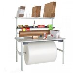 Axess industries table d'emballage long. plateau 2000 mm