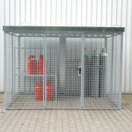 Bauer box pour bouteilles de gaz gfc - m - df avec toit nbre de bouteilles de gaz 72. . .