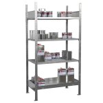 Bauer rayonnage de r�tention en acier galvanis� petits r�cipients module d�part . . .