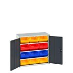 Bott armoire � bacs verso - hauteur 1000 mm larg. 1050 mm prof. 550 mm nbre. . .