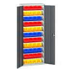 Bott armoire � bacs verso - hauteur 2000 mm larg. 800 mm prof. 350 mm nbre. . .