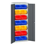 Bott armoire � bacs verso - hauteur 2000 mm larg. 800 mm prof. 550 mm nbre. . .