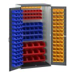 Bott armoire lourde cubio �quip�e de bacs - hauteur 2000 mm mod�le configuration 1