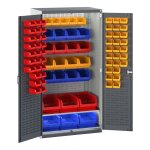 Bott armoire lourde cubio �quip�e de bacs - hauteur 2000 mm mod�le configuration 2