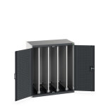 Bott armoire lourde cubio � portes et panneaux coulissants perfor�s haut. 1200 mm