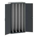 Bott armoire lourde cubio � portes et panneaux coulissants perfor�s haut. 2000 mm