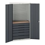 Bott armoire mini - atelier verso - hauteur 2000 mm larg. 1050 mm nbre de. . .