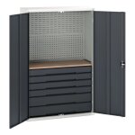 Bott armoire mini - atelier verso - hauteur 2000 mm larg. 1300 mm nbre de. . .