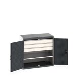 Bott armoire polyvalente cubio - hauteur 1000 mm larg. 1050 mm nbre de tiroirs. . .