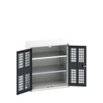 Bott armoire � portes ventil�es verso - hauteur 900 mm larg. 800 mm prof. 550. . .
