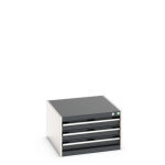 Bott armoire � tiroirs cubio - hauteur 400 mm larg. 650 mm prof. 750 mm nbre. . .