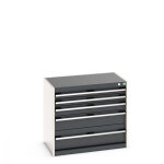 Bott armoire � tiroirs cubio - hauteur 700 mm larg. 800 mm prof. 525 mm nbre. . .