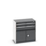 Bott armoire  tiroirs cubio - hauteur 800 mm larg. 800 mm prof. 525 mm nbre. . .