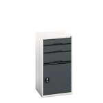 Bott armoire � tiroirs verso - hauteur 1000 mm larg. 525 mm nbre de tiroirs 3. . .