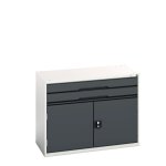 Bott armoire � tiroirs verso - hauteur 800 mm larg. 1050 mm nbre de tiroirs 2. . .