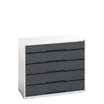Bott armoire � tiroirs verso - hauteur 900 mm larg. 1050 mm nbre de tiroirs 5