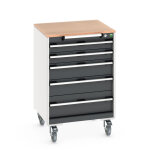 Bott caisson mobile cubio 5 � 7 tiroirs - hauteur 985 / 990 mm larg. 650 mm type. . .