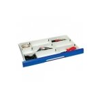 Bott s�partateur m�tallique - 9 compartiments - longueur 800 mm haut. tiroir 100