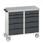 Bott servante d'atelier verso � portes et / ou tiroirs - largeur 1050 mm type de. . .