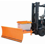 Cemo lame chasse neige avec porte bac