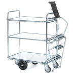 Ergobjorn chariot � grand plateau pour pr�paration de commandes nbre de plateaux 3 . . .