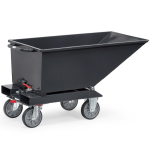 Fetra chariot benne basculante à copeaux gamme gris volume 250 l Fetra chariot benne basculante à copeaux gamme gris volume 250 l