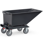 Fetra chariot benne basculante gamme gris volume 250 l Fetra chariot benne basculante gamme gris volume 250 l