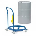 Fetra plateau roulant rond � f�t avec dossier de pouss�e