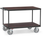 Fetra servante �tabli charge lourde 2 plateaux bois gris anthracite long. utile. . .