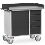 Fetra servante �tabli moderne - 1 coffre et 6 tiroirs mod�le avec rebords