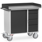 Fetra servante �tabli moderne - 1 coffre et 6 tiroirs mod�le avec rebords