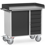 Fetra servante �tabli moderne - 1 coffre et 6 tiroirs mod�le avec rebords
