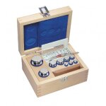 Kern jeux de poids bouton en inox poli - classe e2 type de protection valise en. . .