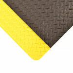 Notrax tapis antifatigue haute rsistance  tle diamant noir / jaune dim. lxl. . .