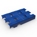 Plastex caillebotis robuste idal en chambres froides coloris bleu