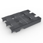 Plastex caillebotis robuste idal en chambres froides coloris gris
