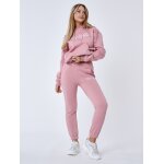 Project x paris bas de jogging � bandes all over signature rose poudr� l