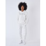Project x paris bas de jogging broderie contour couleur - blanc cass, taille - s