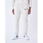 Project x paris bas de jogging contour du logo brod� beige cr�me s