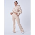 Project x paris bas de jogging flare beige cr�me s
