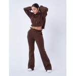 Project x paris bas de jogging flare couleur - marron, taille - xs