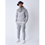 Project x paris bas de jogging imprim� monogramme gris anthracite m